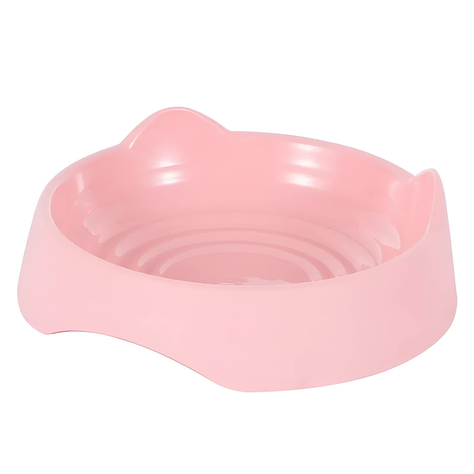 Blue ceramic dog slow feeder bowl with maze pattern for small medium large breed puppies