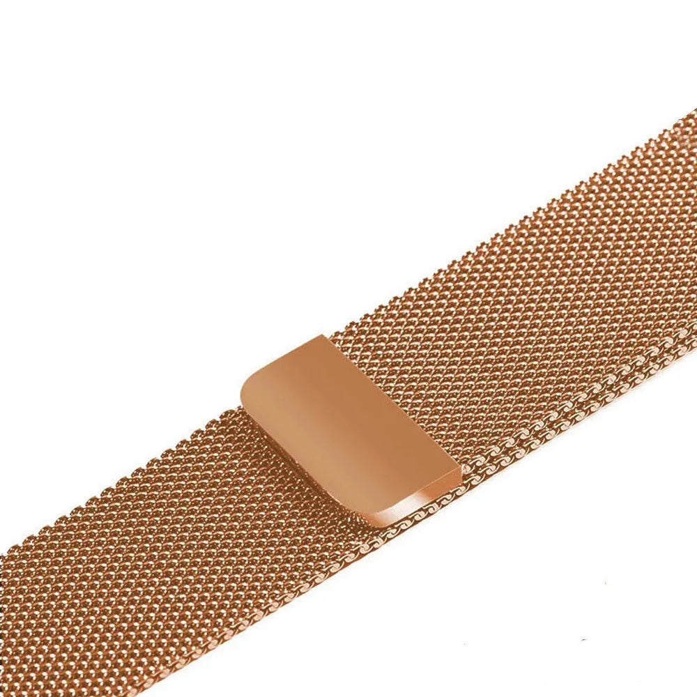 Stainless steel watch strap replacement band showing silver colour with 22mm width