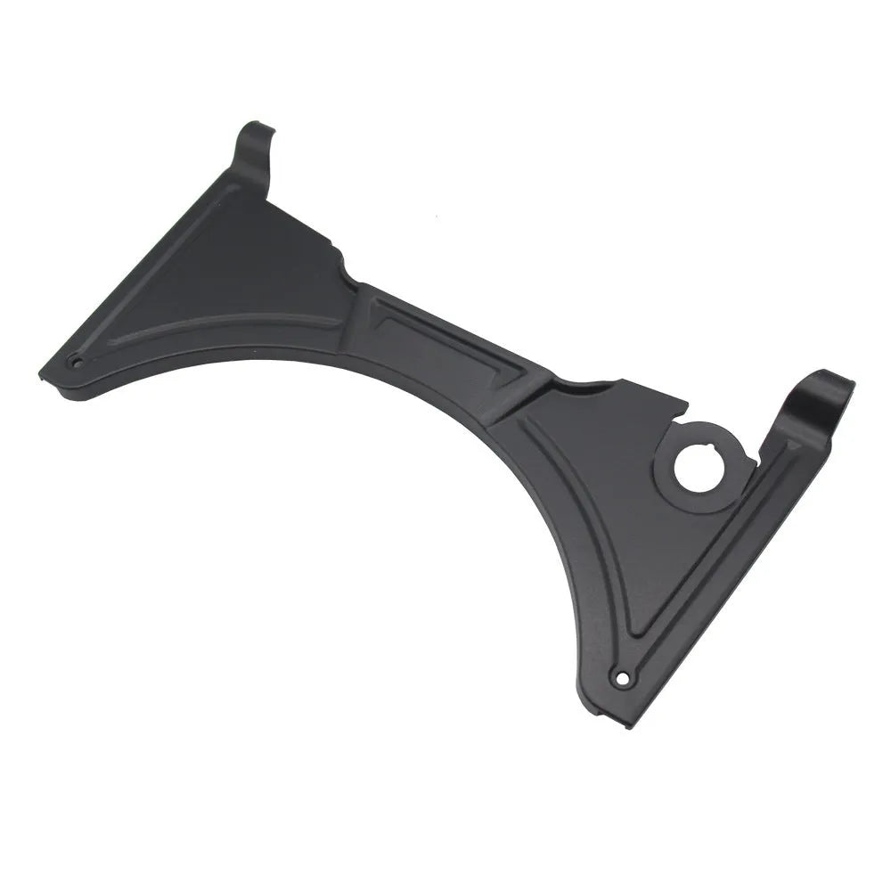Black motorcycle cockpit fairing for BMW R1250GS and R1200GS models mounted on adventure bike