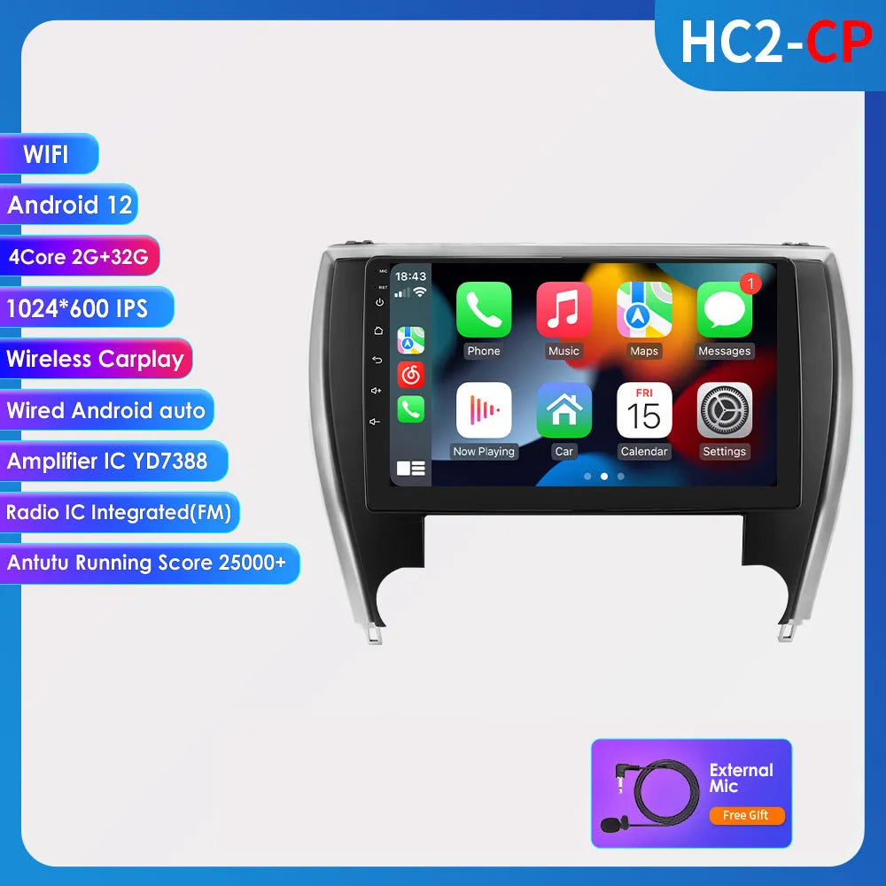 10-inch car navigator MP5 all-in-one machine for Toyota Camry 2015 dashboard installation