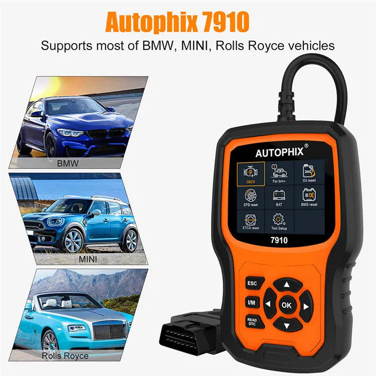 Autophix 7910 handheld automotive OBD2 diagnostic scanner and code reader tool