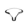 Tesla Model S steering wheel decorative frame in black ABS plastic with carbon fibre colour accents