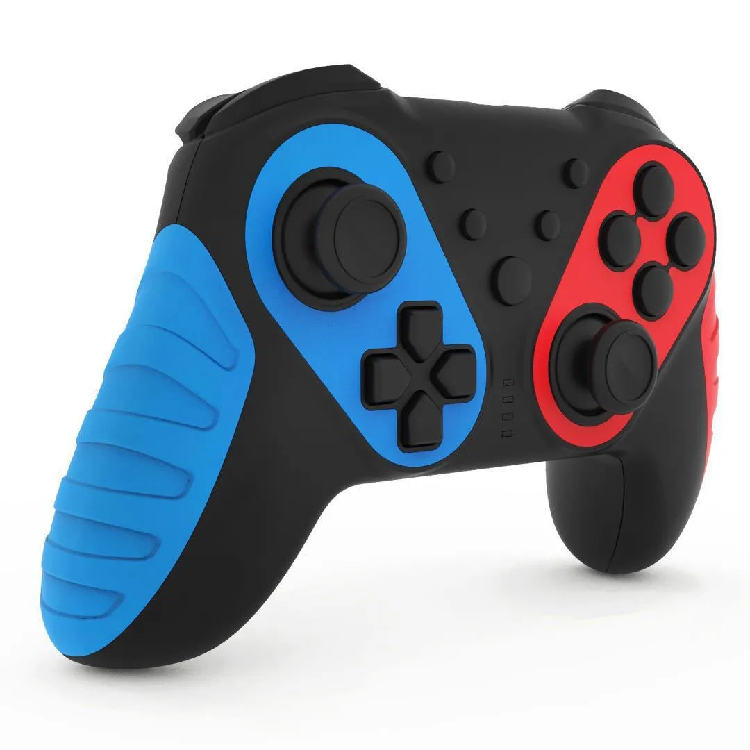 Red and blue wireless Bluetooth gamepad controller for Nintendo Switch and PC gaming