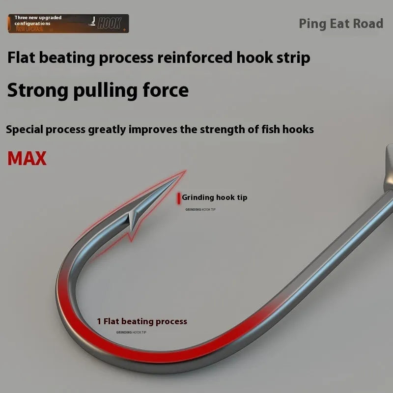Pack of 50 steel fishing jig hooks with lead heads for bottom fishing applications