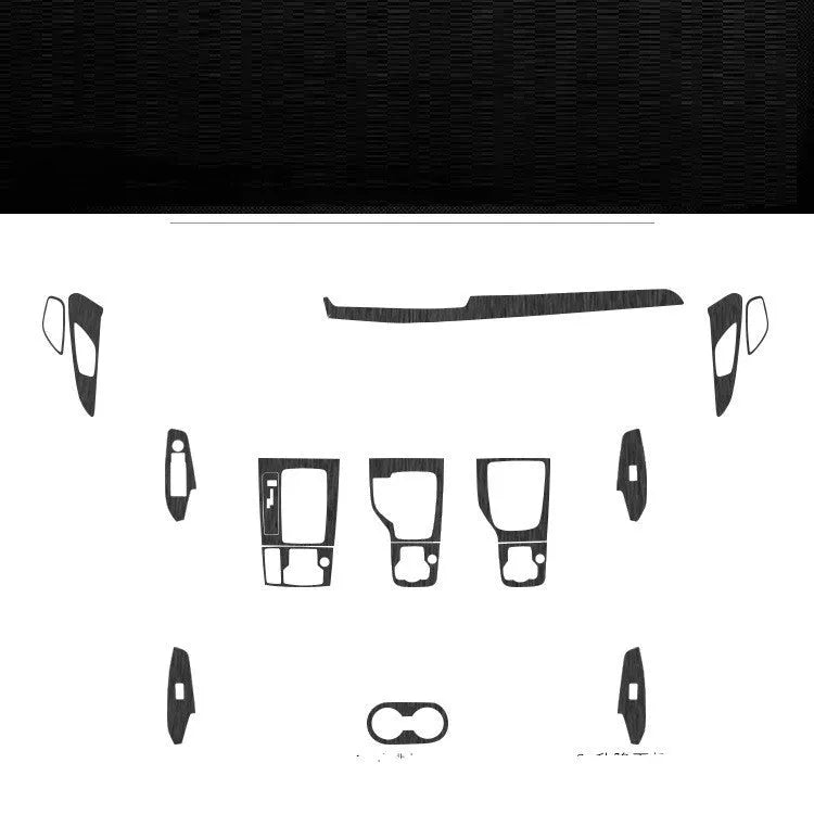 Unksera 3D carbon fibre decorative film sticker kit for car centre console and interior trim.