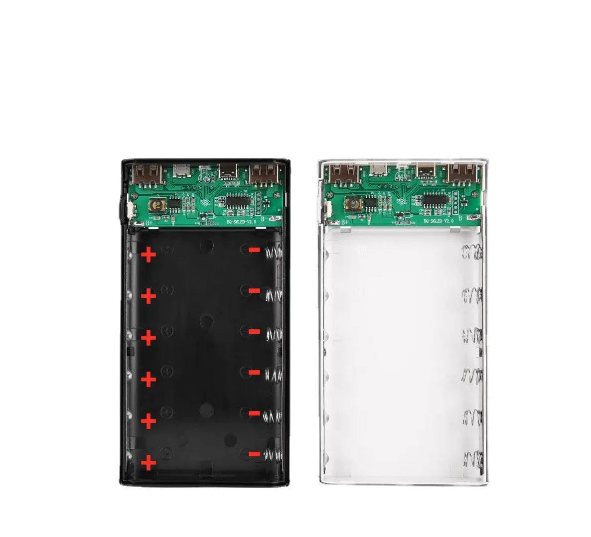 Digital display power bank spring kit showing multiple USB ports and status display