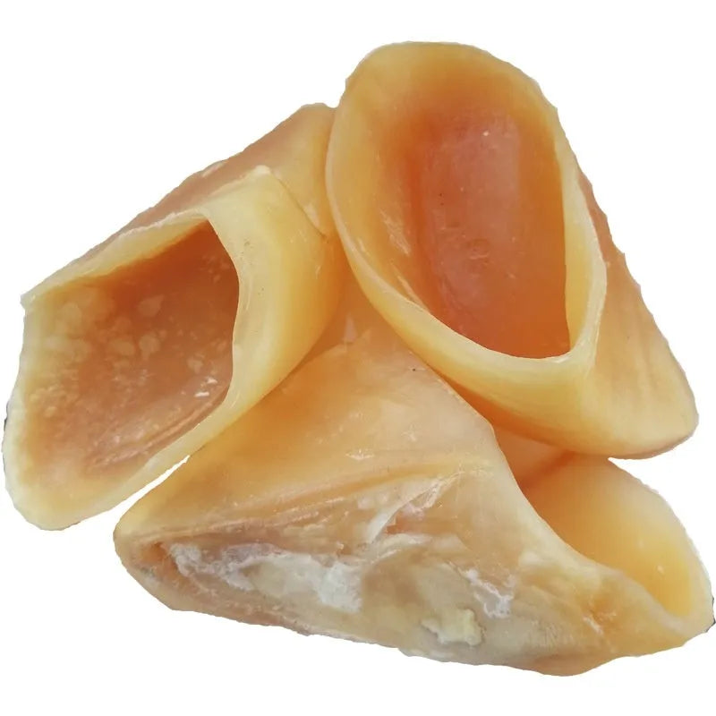 Natural hoof shell colour cowhide dog grinding rod chew for small and large dogs.