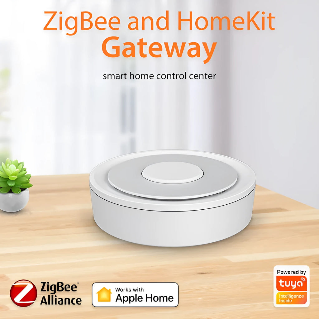 White intelligent dual mode wired gateway for smart home control with Zigbee 3.0 support