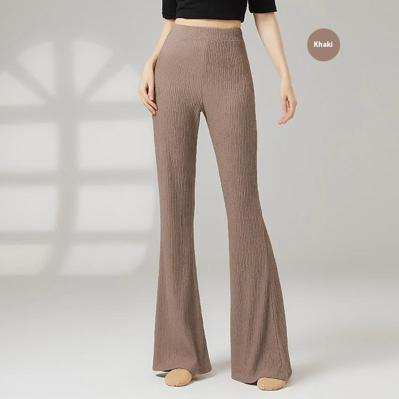 Women's classical dance training pants in solid colours for sports dance practice