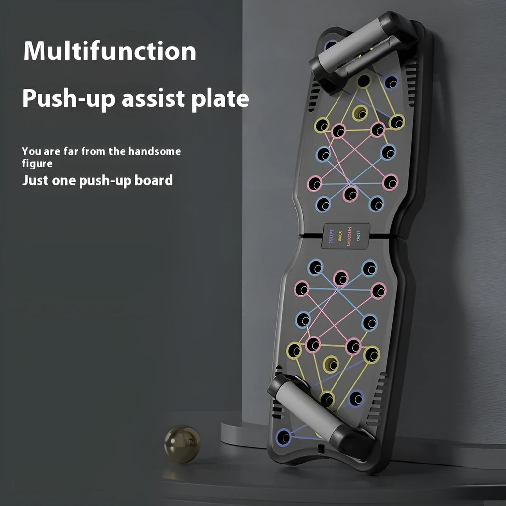 Set of ABS push up support plates in assorted colours for upper body muscle training.