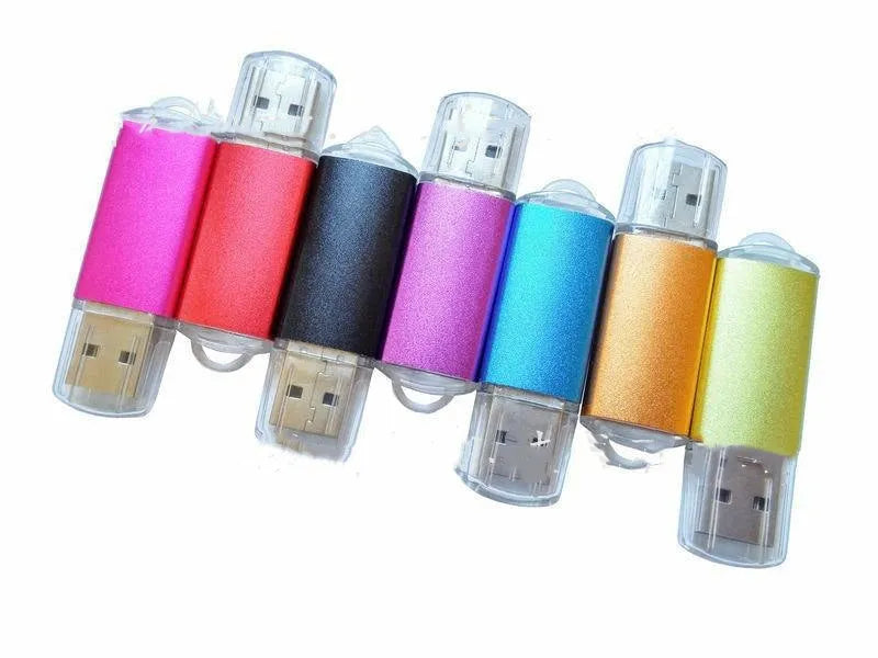 Software encryption lock USB dongle with metal shell showing six colour options