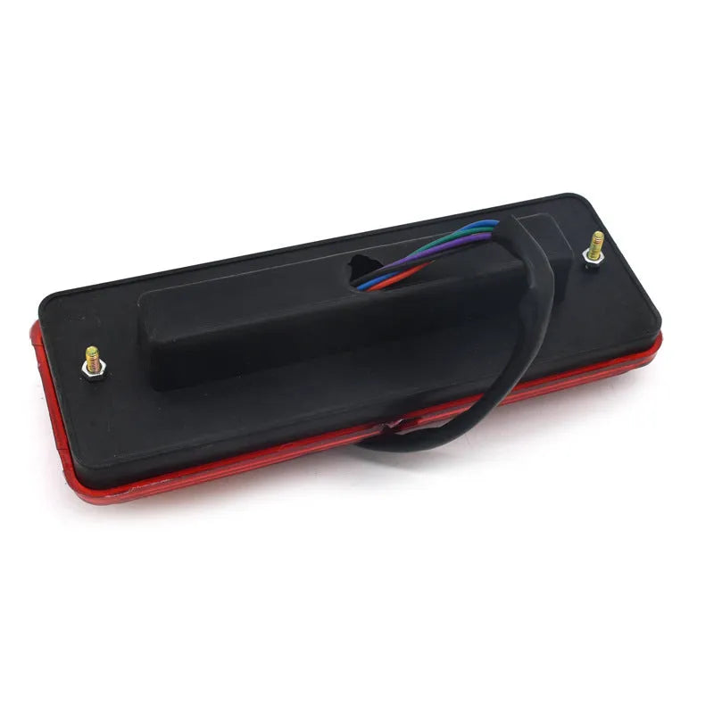 Black integrated housing electric tricycle taillight for 12V and 48-60V systems