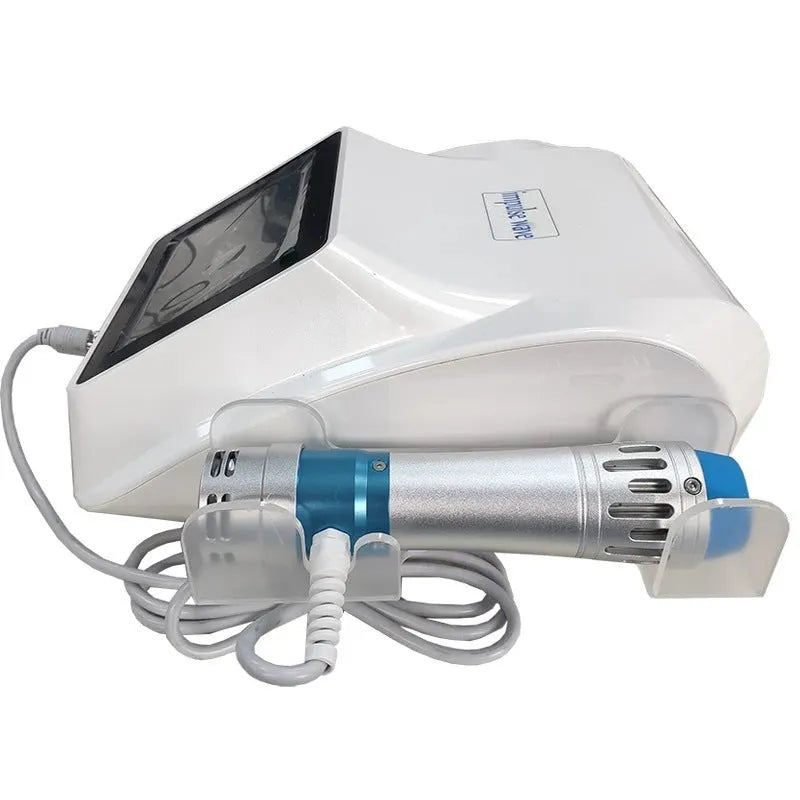 Electromagnetic extracorporeal shock wave physiotherapy instrument with handheld remote control