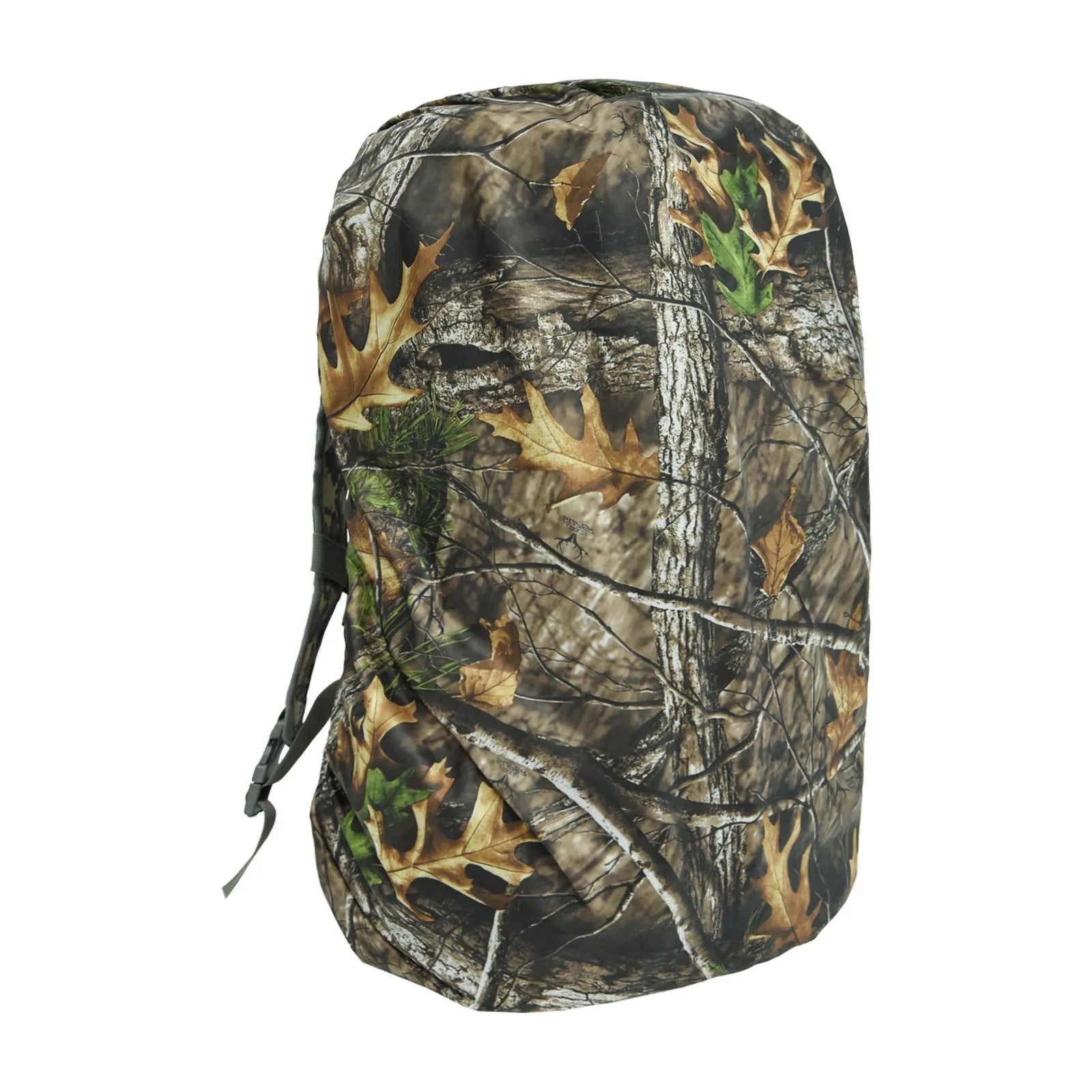 Army green PU material backpack rain cover for outdoor mountaineering and hiking.