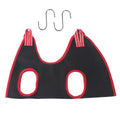 Pet grooming restraint hammock with hanging straps for cat and dog nail trimming and bathing
