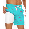 Men's loose fit polyester beach pants in plus sizes