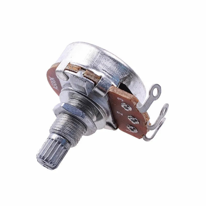 Metal electric guitar potentiometer knob for tone and volume control