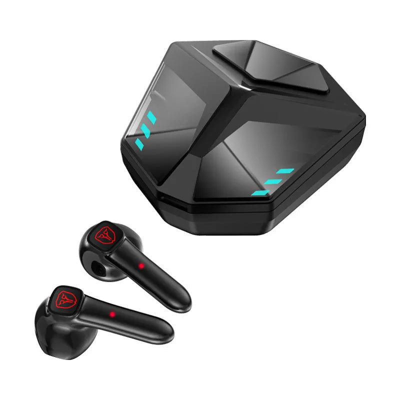 Wireless Bluetooth gaming headset with motion noise reduction in picture colour