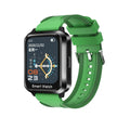 Bluetooth smart bracelet with 1.78-inch touchscreen display on silicone wristband in black colour