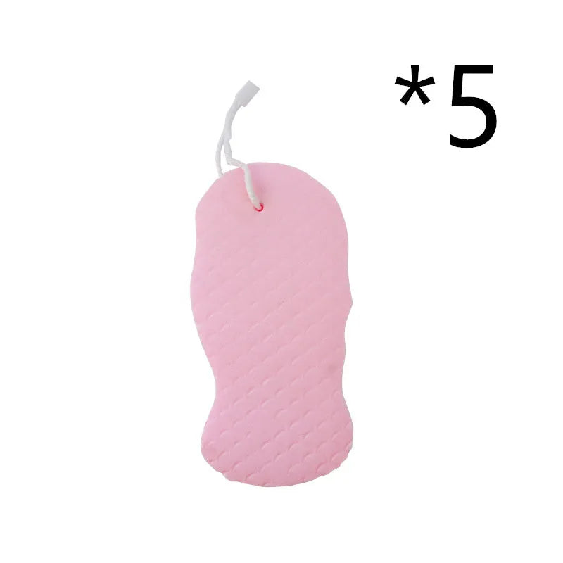 3D fish scale pattern bath sponge in white, grey, pink or light blue colours for body exfoliation