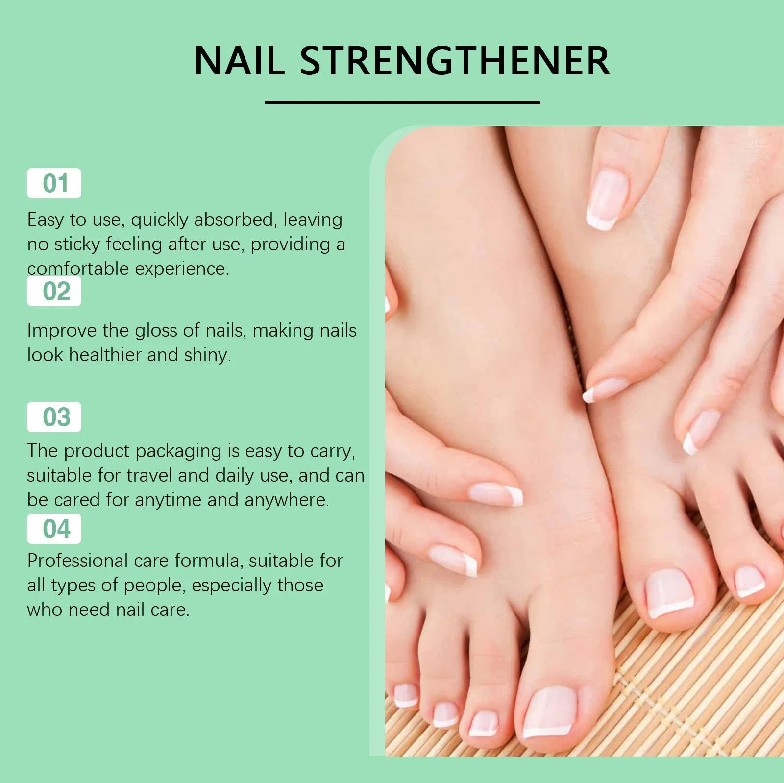 30ml bottle of clear nail nursing solution for gentle daily cleaning