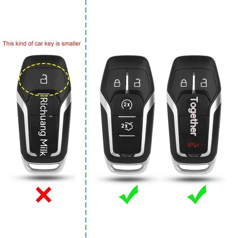 Plastic protective shell for a car key remote control, shown in single shell and buckle-attachment style.