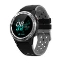 GPS smart watch sports bracelet with 49mm square dial and silicone strap