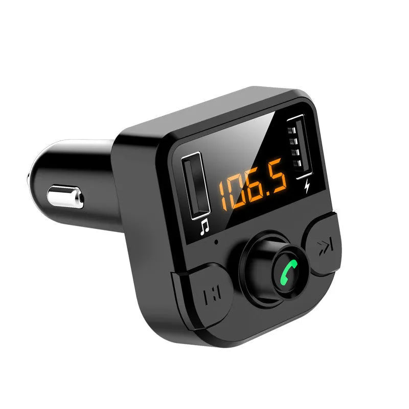 Black BT36B car MP3 Bluetooth player unit for cigarette lighter socket.