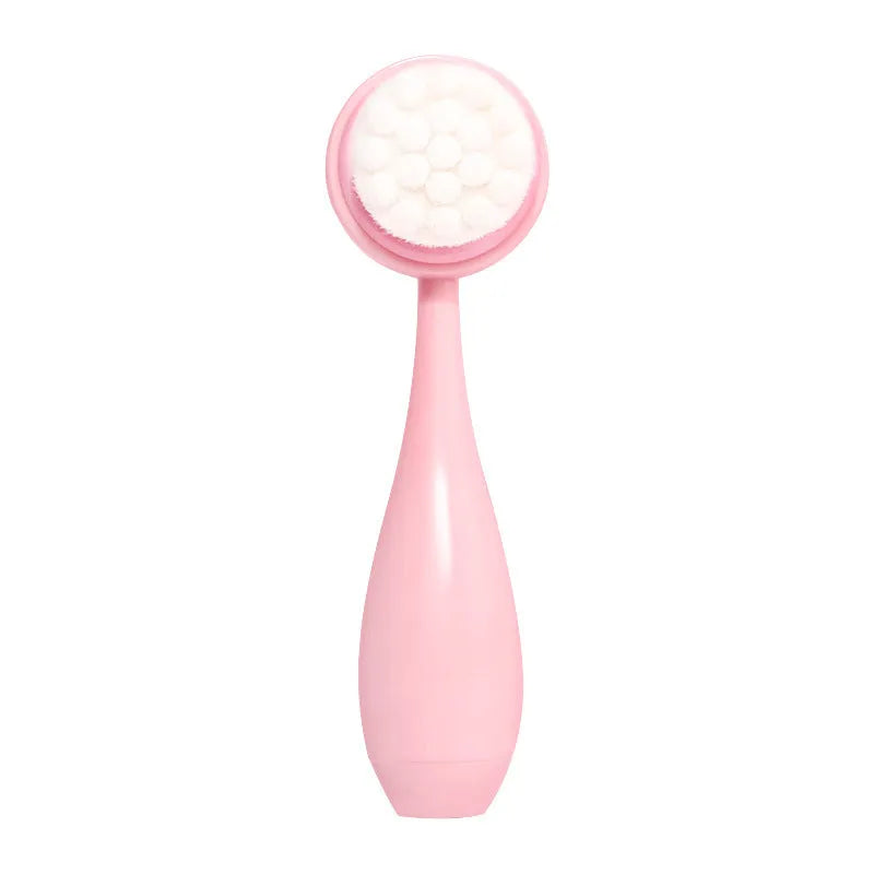 Facial brush set with coral fleece hair band and cleansing brushes in multiple colour options