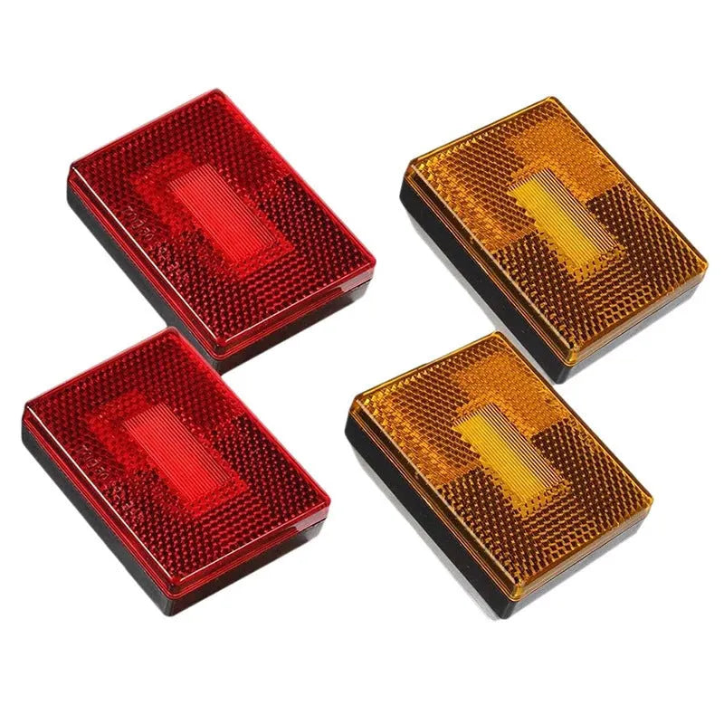 LED trailer side clearance lamp with red and yellow options, 19cm wire