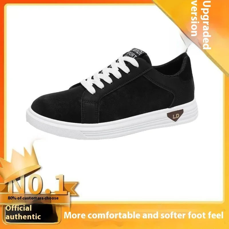 Men's black snake pattern PU leather high-top casual sneakers with round toe and rubber sole