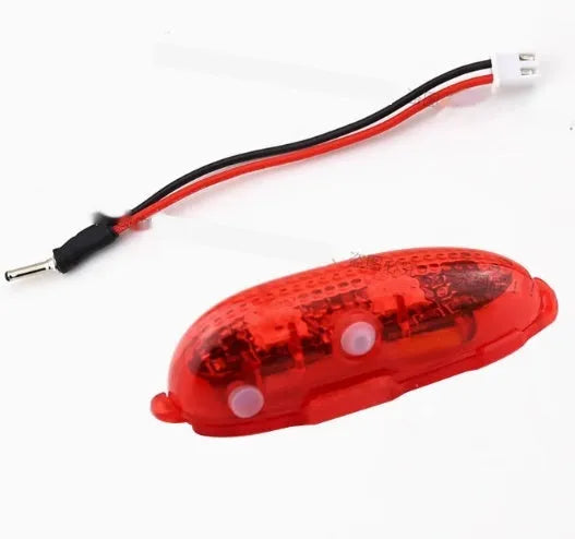V3 wireless charging waterproof navigation light for scale models with adhesive backing.