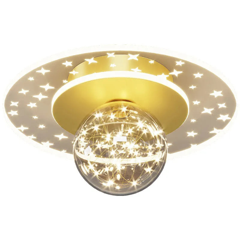 Modern minimalist ceiling light for corridor and hallway spaces with three colour lighting options