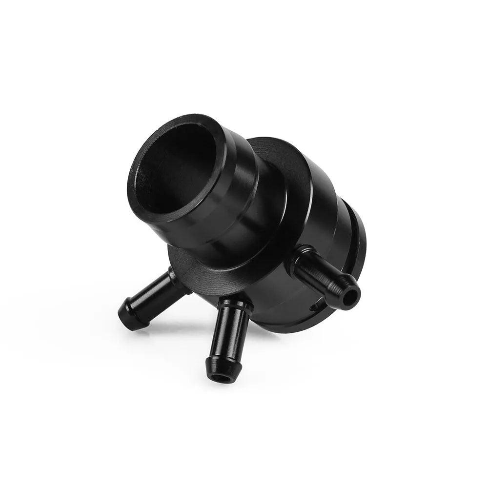 Black and titanium vacuum adapter tee for second generation engine systems with aluminium construction