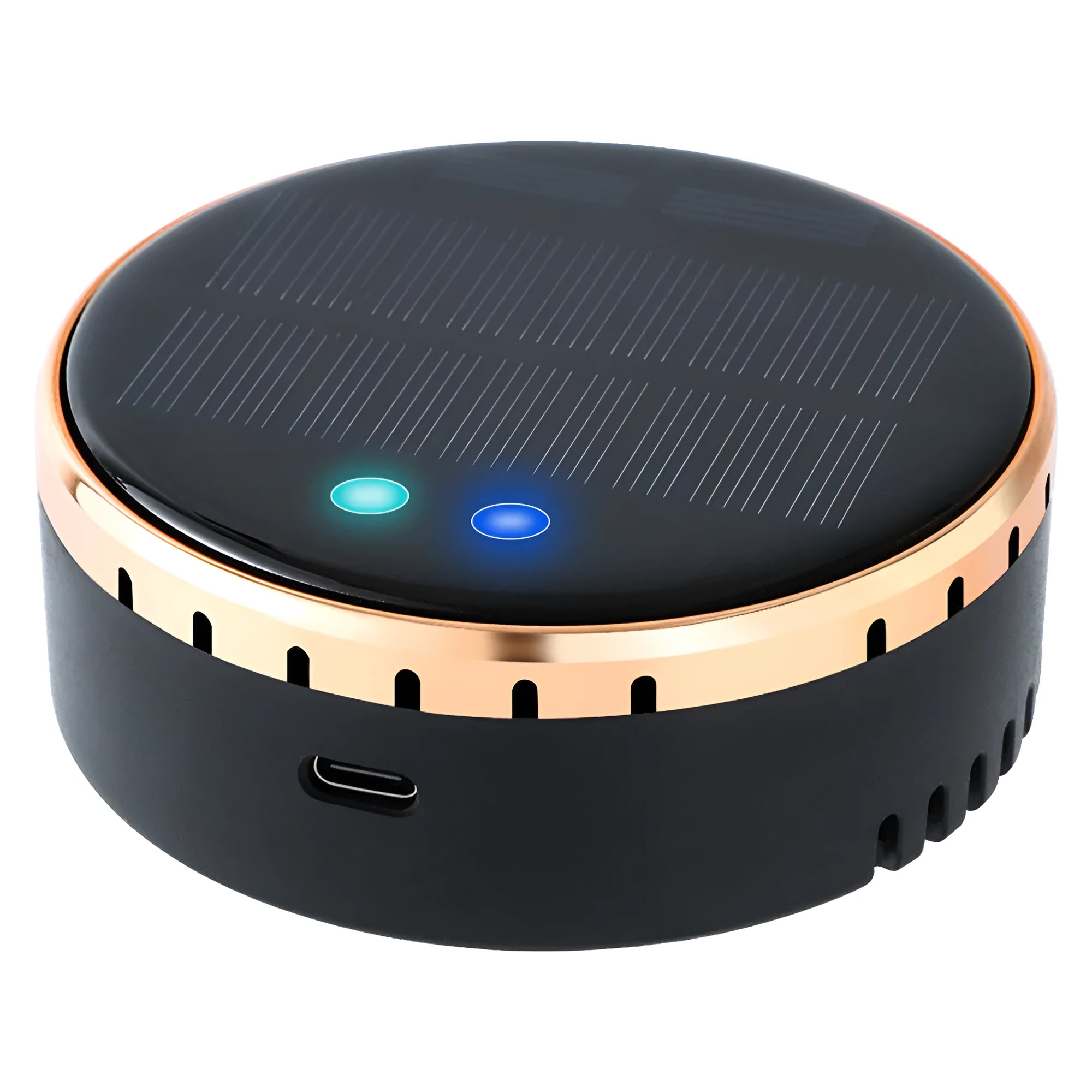 Solar-powered car mounted air humidifier in black, gold or red with adjustable mist control