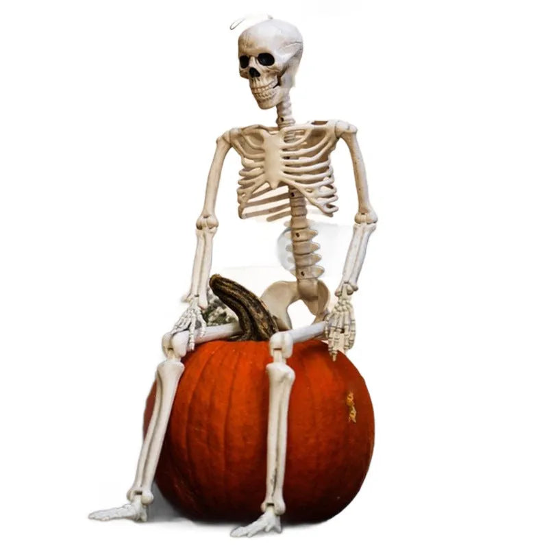 90cm tall movable joint Halloween skeleton plastic model for outdoor decoration