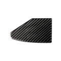 Carbon fibre textured sticker for car USB charging port panel with 3M adhesive backing.