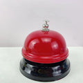 Iron hand bell for classrooms or restaurants in assorted colour options.