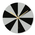 29.5cm diameter tempered glass minimalist wall clock with transparent face and silent movement