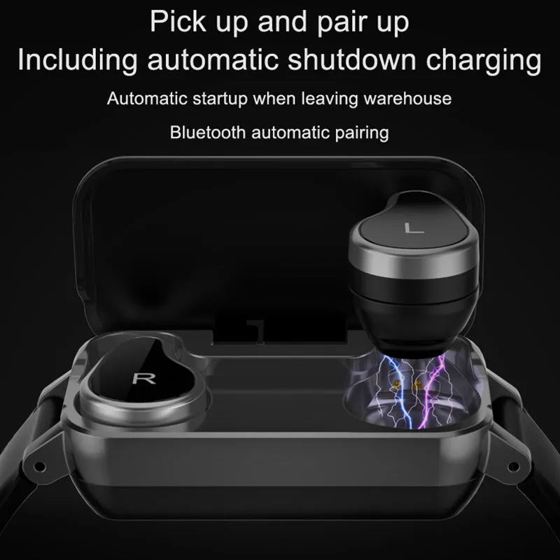 Call Bracelet smart wearable in Black, Blue, or Coffee colour with heart rate monitor on wrist.