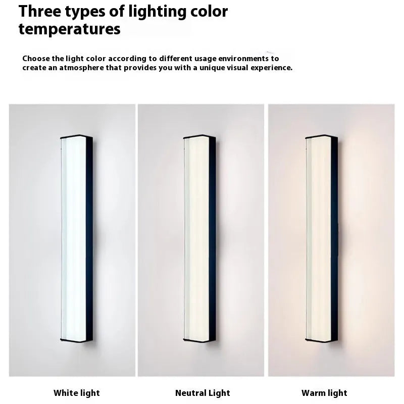 Modern outdoor wall lamp for courtyard, villa or hotel entrance lighting in simple design