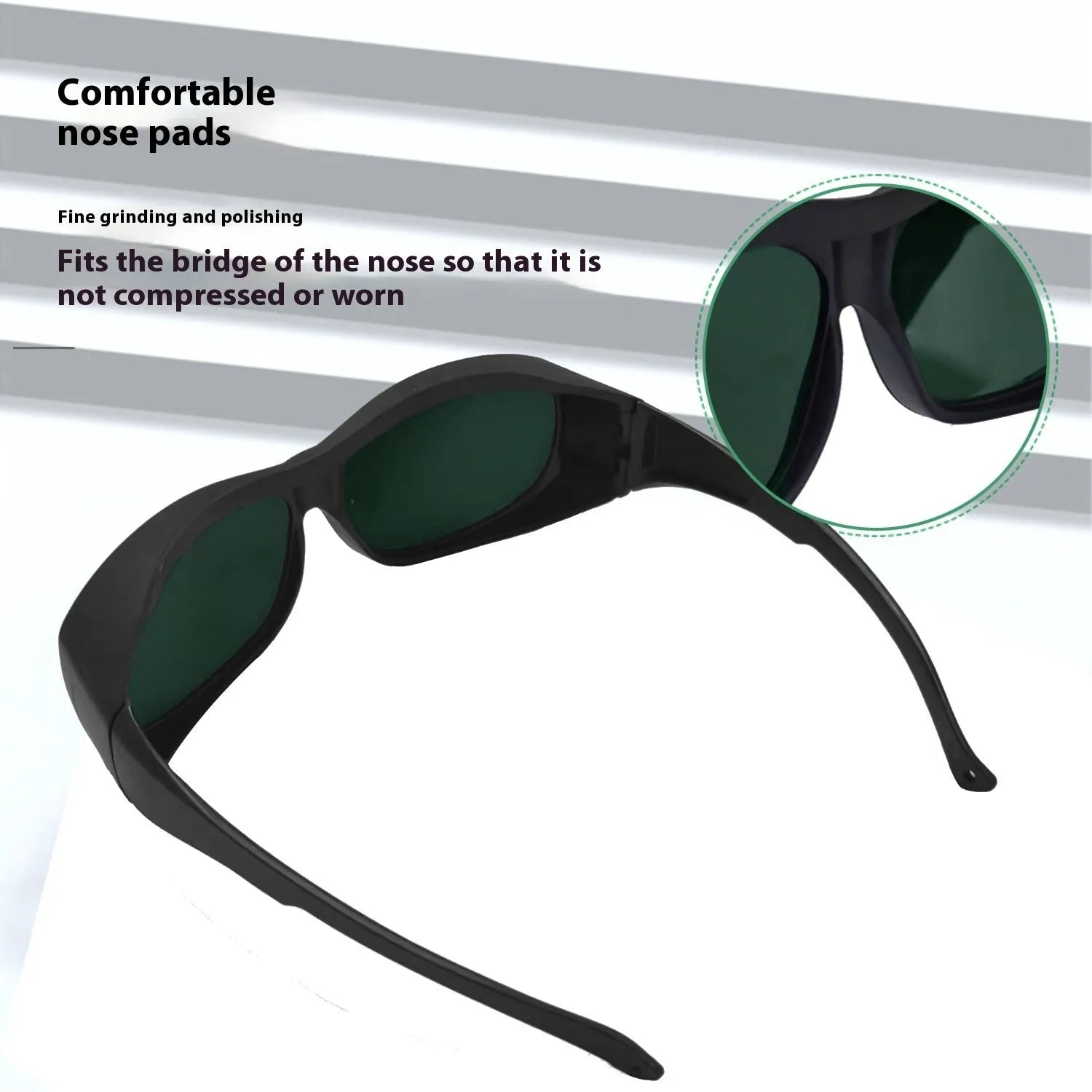 Photon skin rejuvenation laser protection goggles with PC construction for 200-2000nm wavelength coverage