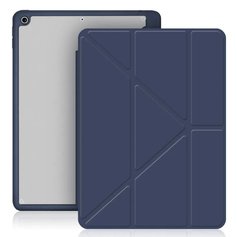 Acrylic Y-folding tablet case with pen slot in multiple colour options for Apple iPad