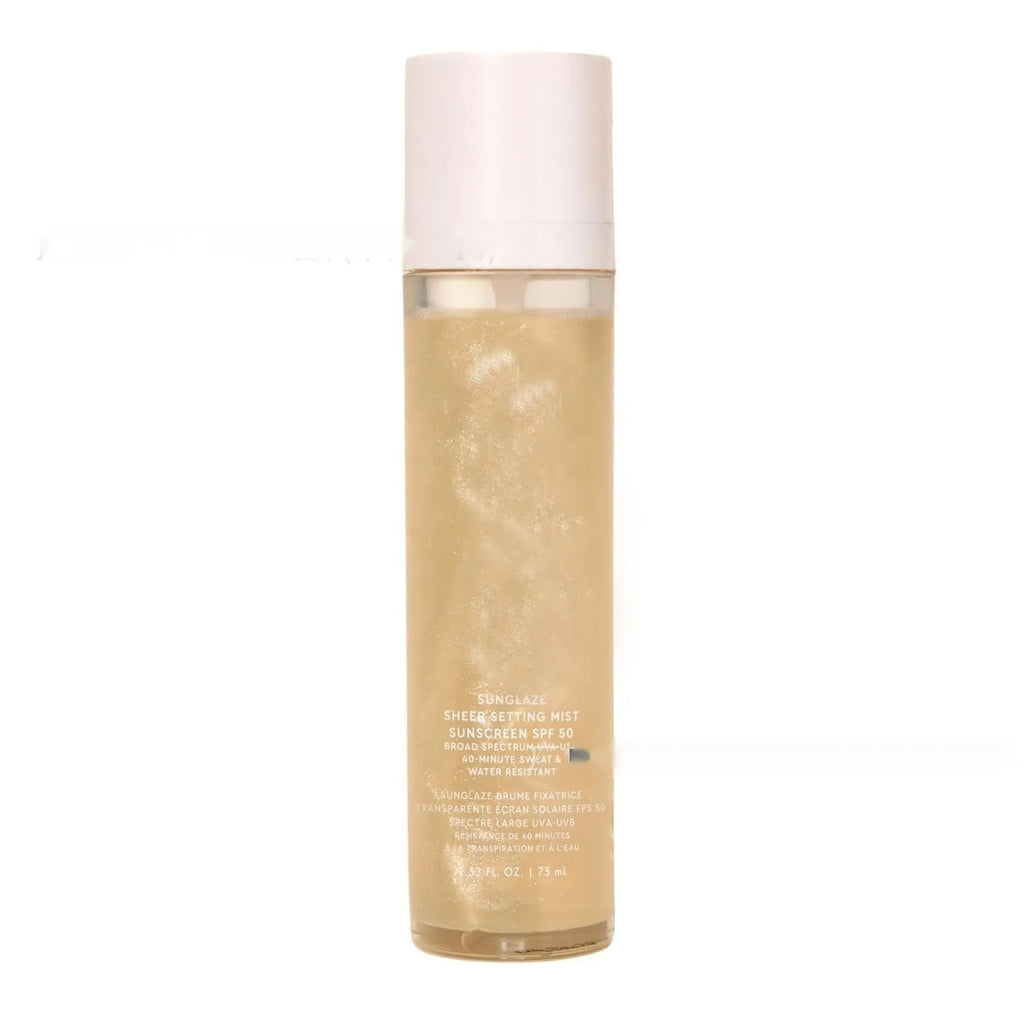 75ml makeup moisturising and nourishing spray bottle in hand.