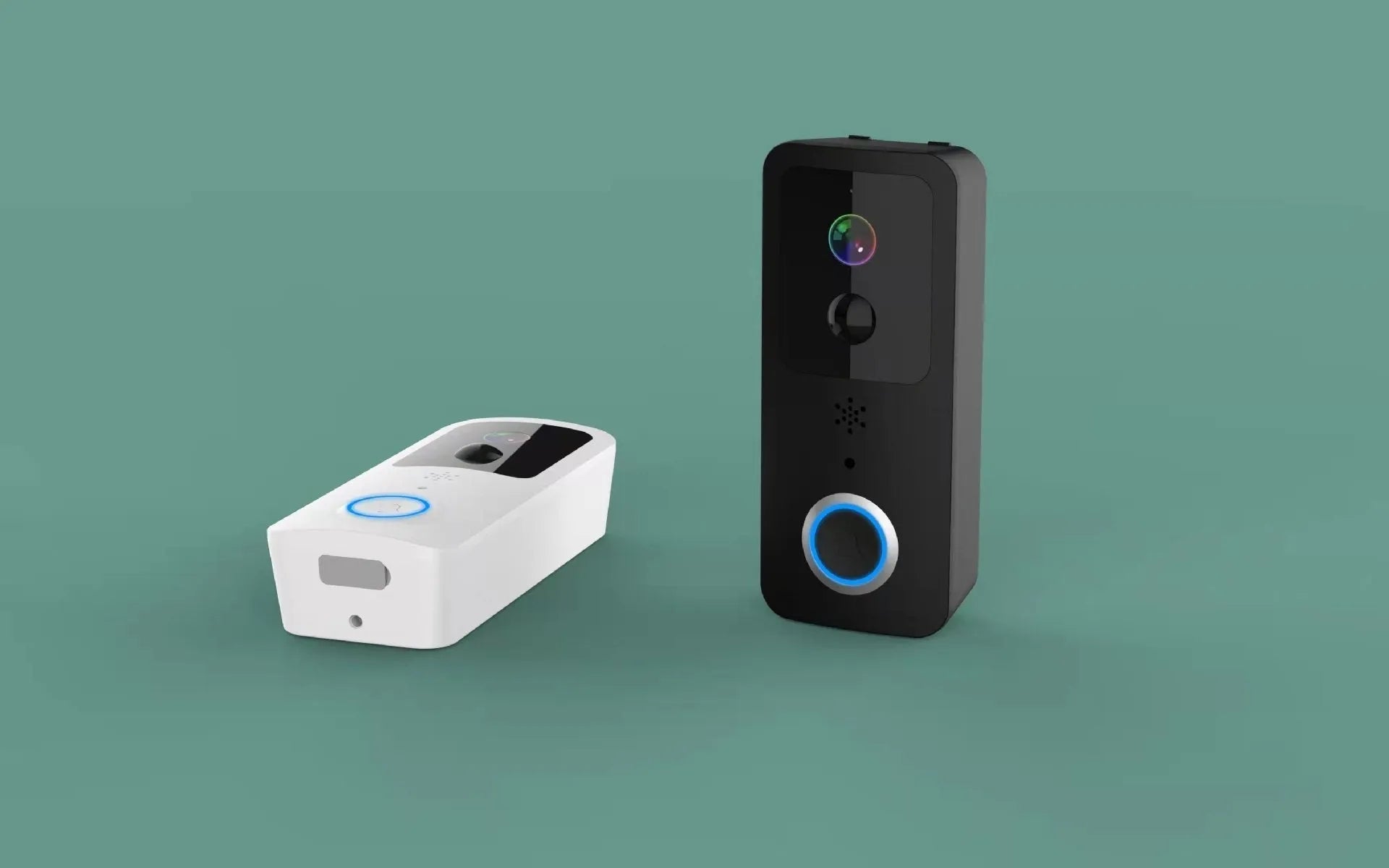 Smart home visual doorbell with HD video, wireless battery power, and smartphone notifications