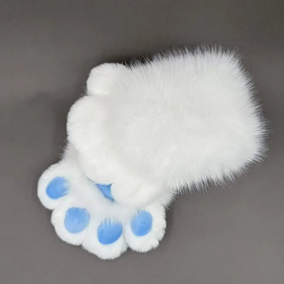 Animal claw cosplay gloves with colourful pads in free size for costume decoration