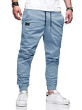 Youth cargo trousers in cotton blend, loose straight-leg with ankle cuffs, light grey, sizes S to 3XL