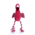 Pink corduroy animal-shaped squeaky dog toy for small and large dogs