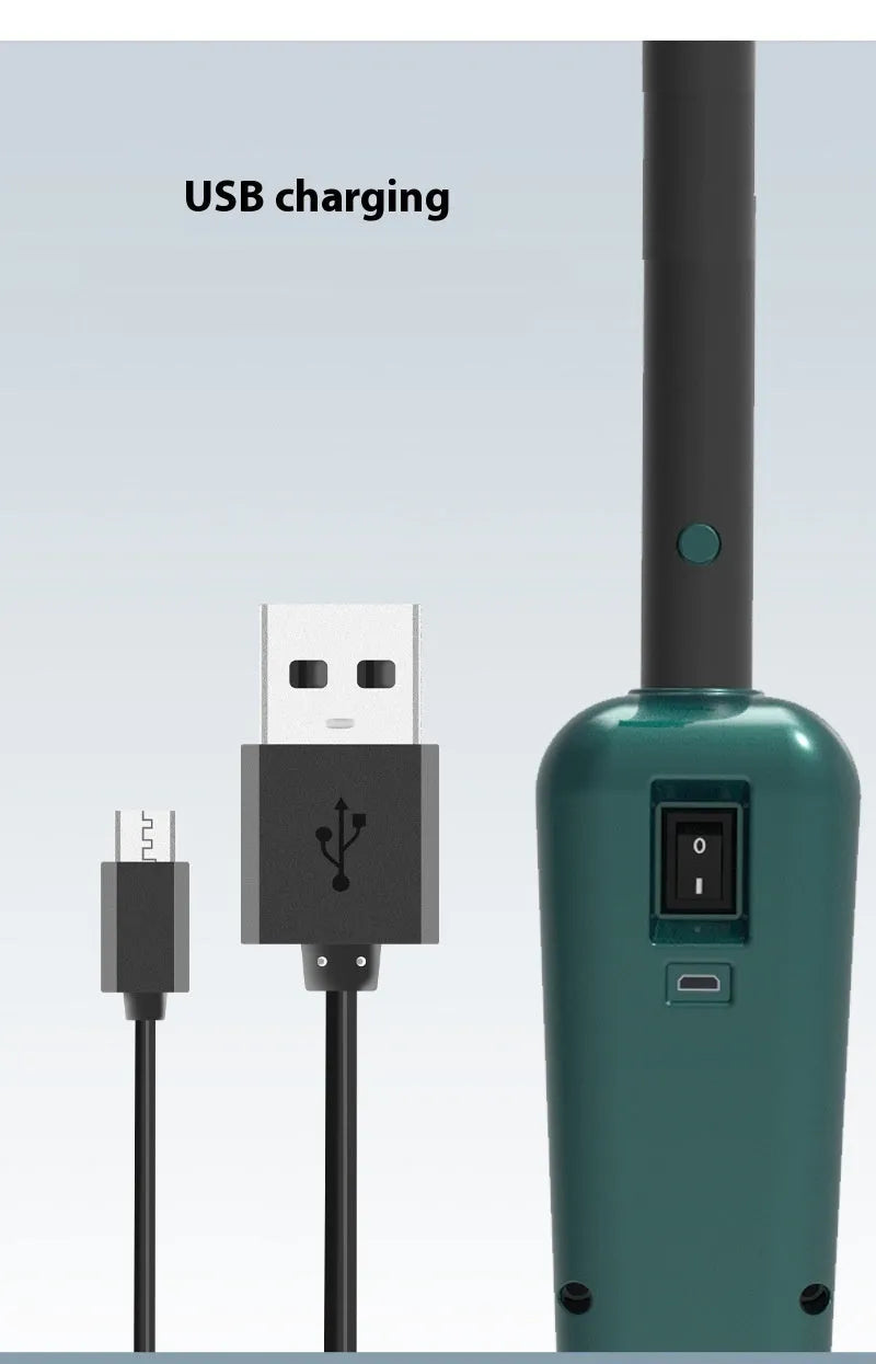 Wireless electric sweeping and mopping machine with USB charging and hand wash-free basin