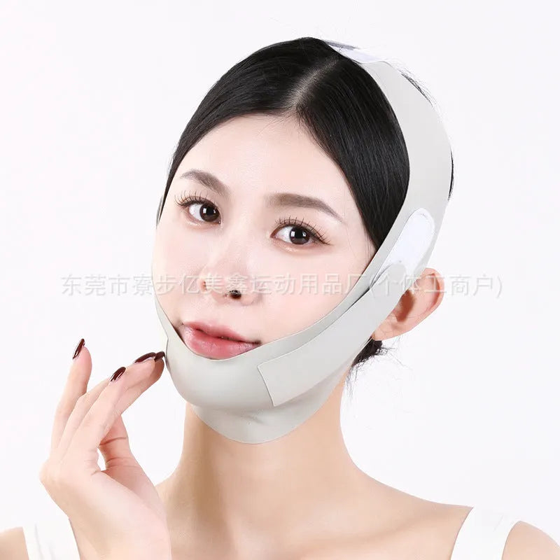 Small V face shaping mask in purple 9.0 graphene fabric for lifting and tightening support